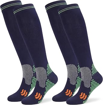 Compression Socks 2/3 Pair for Men and Women 20-30 mmHg Regular and Plus Size Compression ScoksSize S-7XL