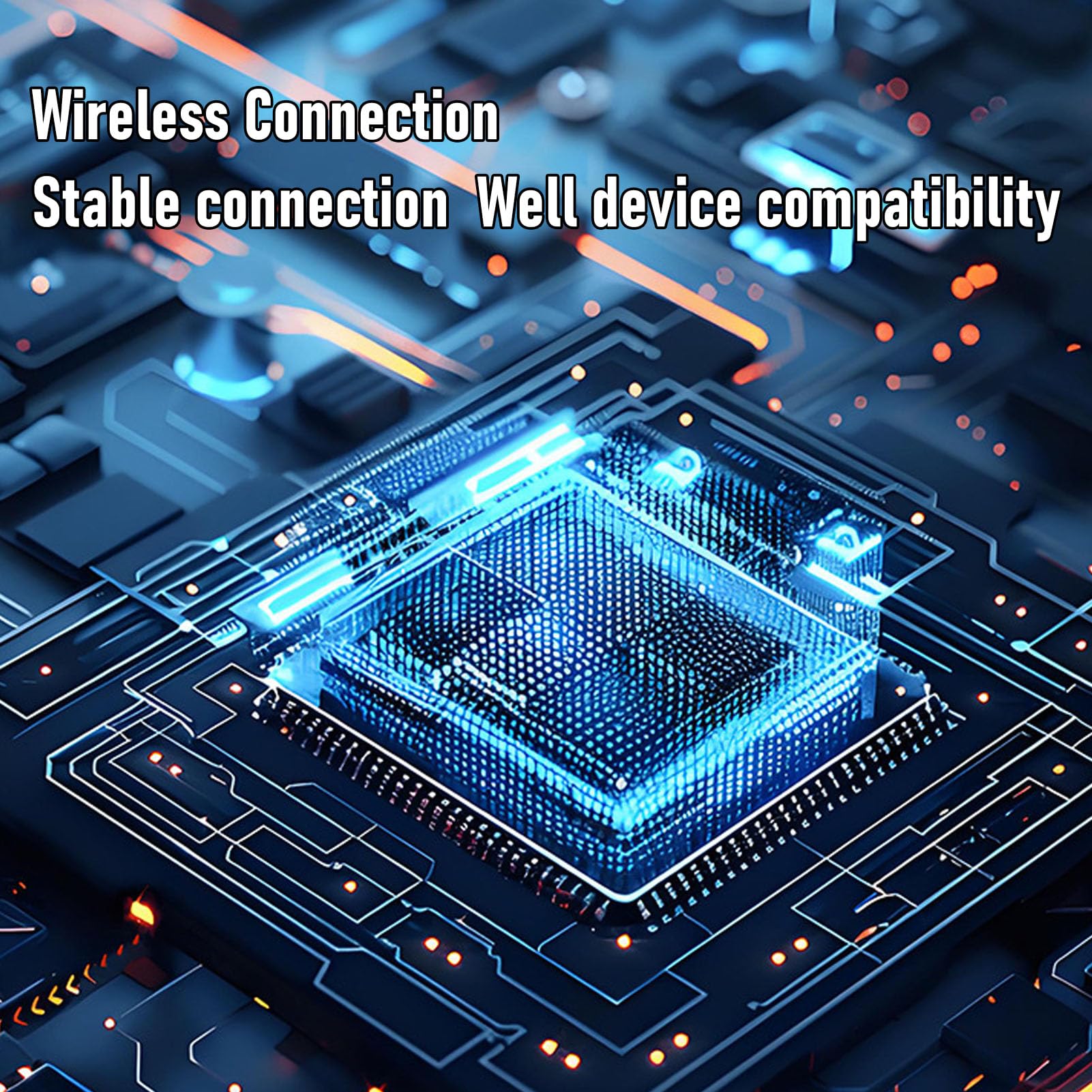 CCYLEZ Tastiera Pieghevole Bluetooth 5.1 con Connessione a 3 Dispositivi, Ampio Touchpad Multi-Touch e Controllo Gestuale per Smartphone, Tablet, Laptop e PC (BLACK)