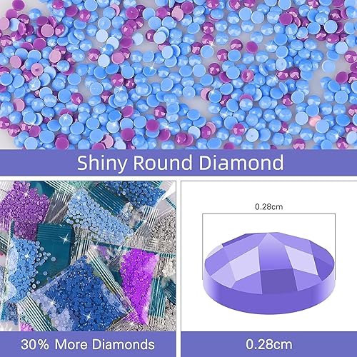 Miniatura 3 de Kits de pintura de diamantes para adultos, arte de diamantes de imitación 5D, pintura por números para adultos, kit de bordado de diamantes de