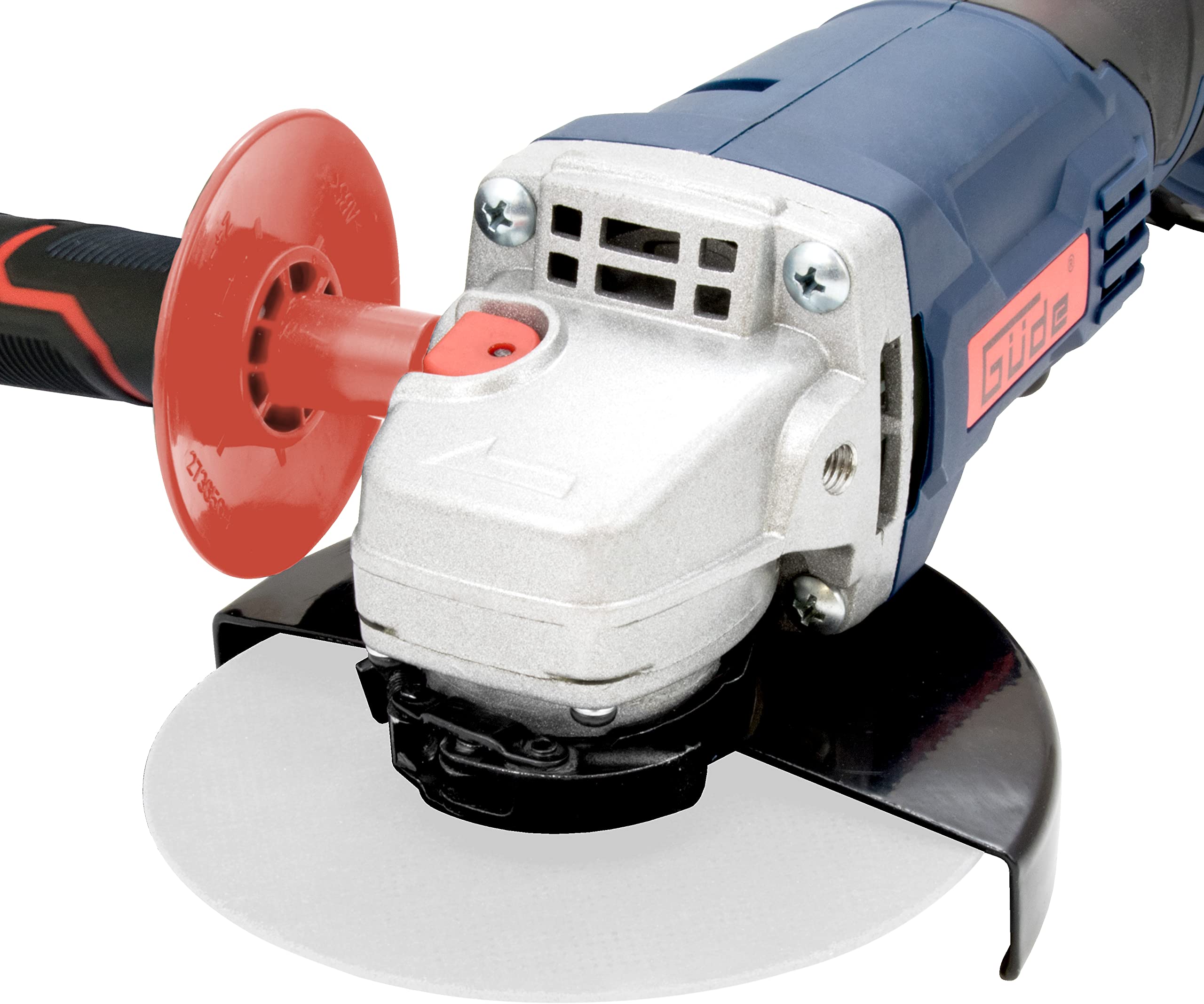 Güde Akku Winkelschleifer WS 18-0 (18 V, Easy-Energy-Exchange, kraftvoller Hochleistungsmotor, 125 mm Scheibendurchmesser, Spindelarretierung, 2-Positionen Zusatzhandgriff, ohne Akku und Ladegerät)
