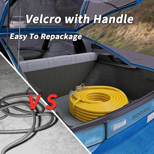 Miniatura 5 de PlugSaf Cable de extensión amarillo calibre 163 para exteriores, 100 pies, impermeable con indicador iluminado, resistente a la intemperie en frío