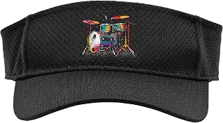 Colorful Drum Set - Vintage Drums Drummer Drum Music Lover Sport Sun Visor