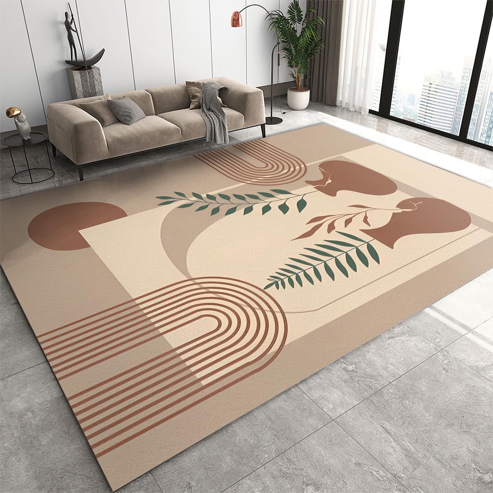 Tapis médiéval vintage haute densité anti-poussière 120x180cm