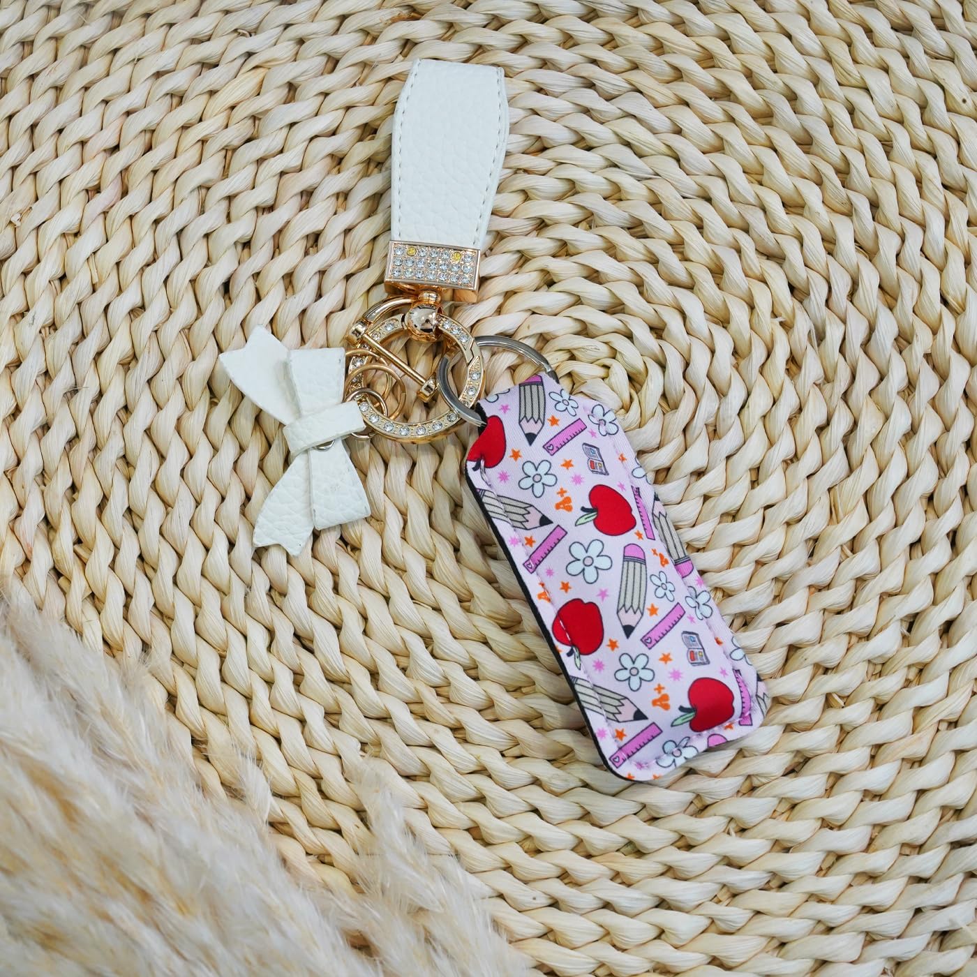 Cute Chapstick Holder Keychain for Women – Lip Balm & Lip Gloss Holder Keychain Accessories Gift, Purse Charm Clip - Image 4