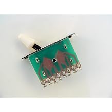 White tipped 5 way Switch for Fender Stratocaster and Strat/Telecaster guitars