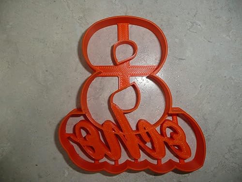 Miniatura 4 de NUMERO OCHO 8 CON PALABRA CORTADOR DE GALLETAS HECHO EN USA PR4128