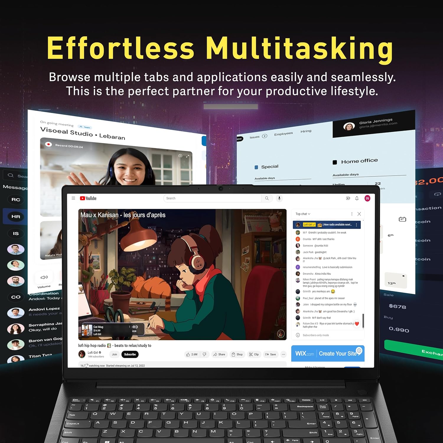 Lenovo V15 Gen 4 15.6" FHD Business Laptop, Intel i5-13420H, 40GB RAM, 2.28TB Storage (2TB SSD+288GB Docking Station Set), Intel UHD Graphics, Webcam, Num Pad, Wi-Fi 5, Bluetooth, Win 11 Pro, Black - Image 6