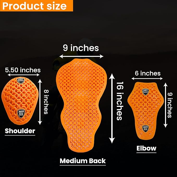 5 PC Protectores CE Nivel 2 para Chaquetas de Moto miniatura 2