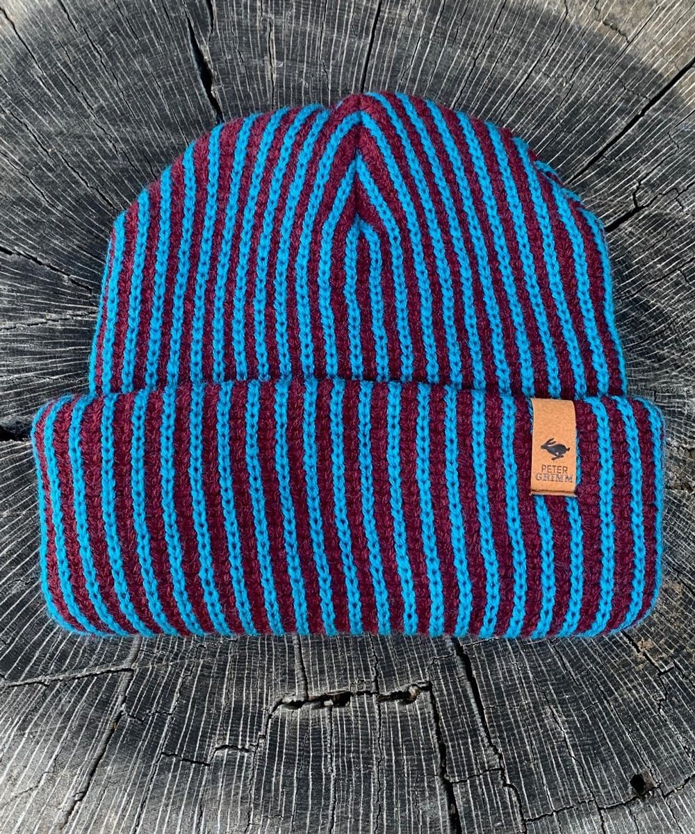Peter Grimm Frontside Cuffed Acrylic Knit Beanie Cap Hat, Unisex