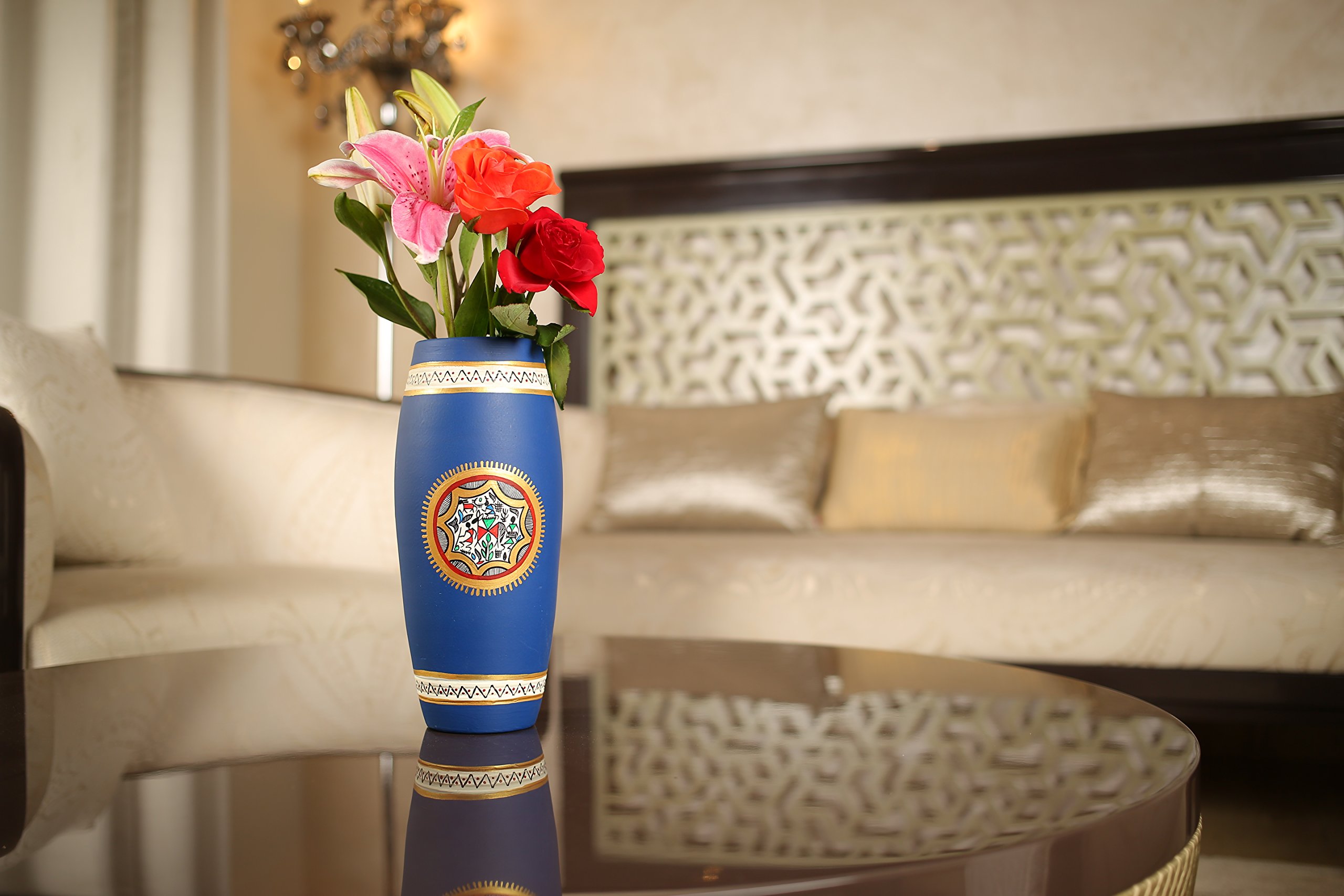 Vase en terre cuite tambour, le cadeau de Noël artisanal idéal pour vos proches