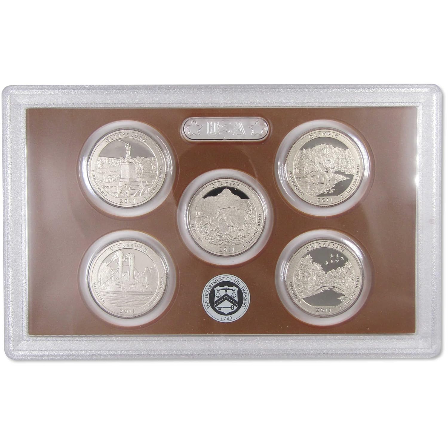 2011 America the Beautiful Quarter Clad Proof Set U.S. Mint OGP COA