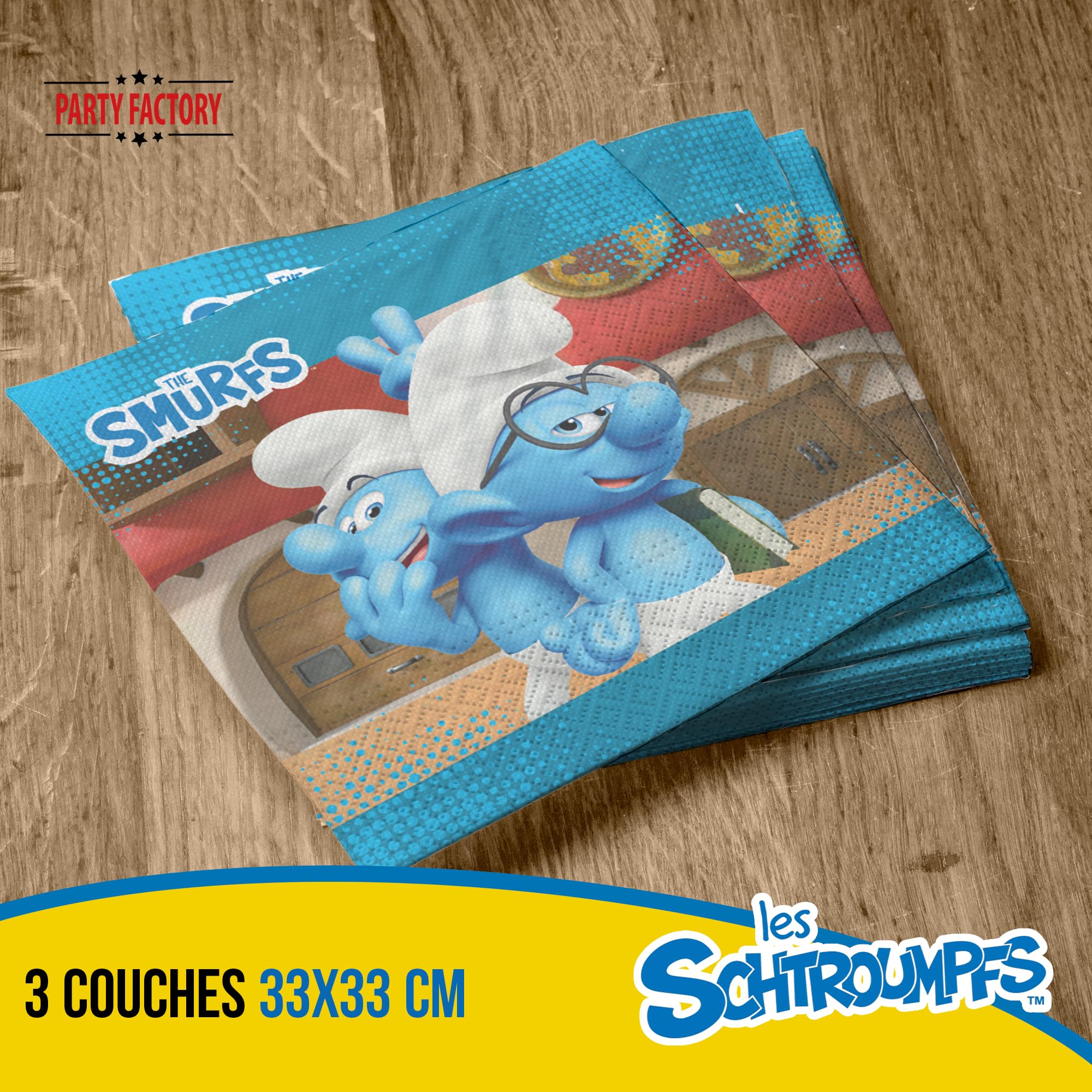 Serviette De Bain Les Schtroumpfs TOTAL - 75x150 Cm, Neuve Sous Emballage