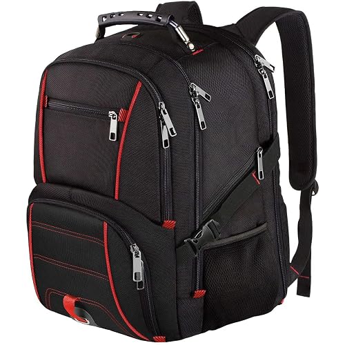 LTINVECK Travel Laptop Backpack, Extra Large Backpack for Men Women, TSA Friendly Heavy Duty Big Business Computer Backpacks Bag Fit 17 Inch Laptops, RFID Backbag