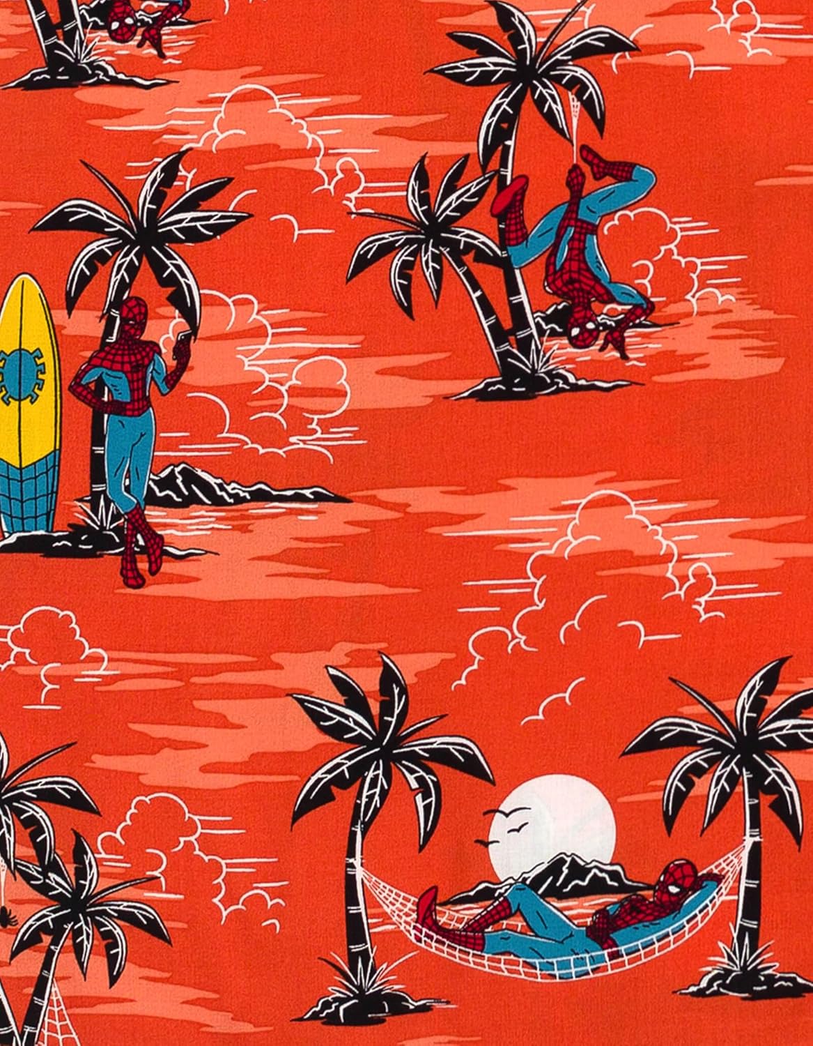 Marvel Spider-Man Matching Family Hawaiian Button Down Shirt Toddler to Adult Sizes (2T - 2XL) - Image 6