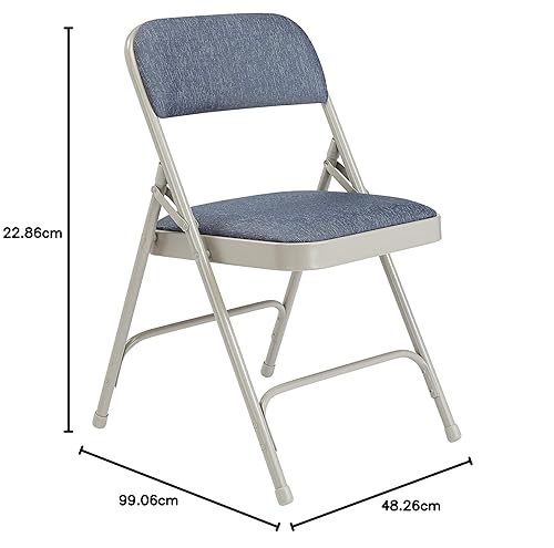 Miniatura 25 de Sillas plegables de tela premium, de National Public Seating (4 unidades), Beige, 4 Beige,Azul/Char-azul,Azul/ Gris,Gris / Gris,negro