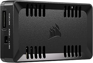 Corsair Commander Duo iCUE LINK RGB Lighting and Fan Control - Control of 12 Chained PWM Fans, Includes Two Flexible Temperature Sensors - Black