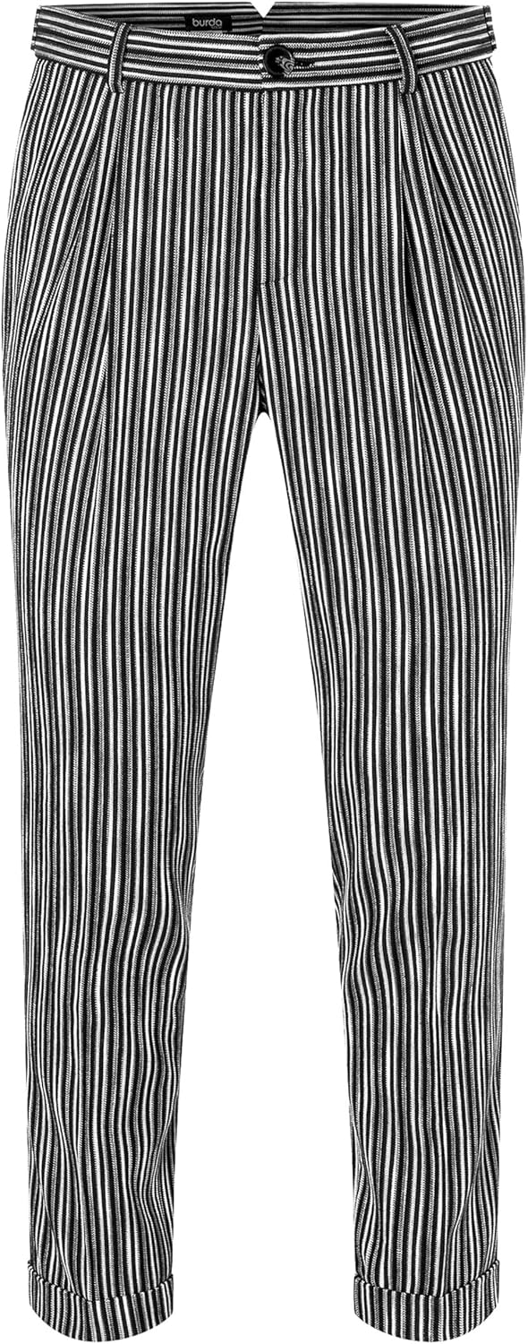 Burda X05722BURDA Men's Pleated Trousers and Suit Pants Sewing Pattern Packet, Design Code B5722, Sizes 36-46 (46-56)