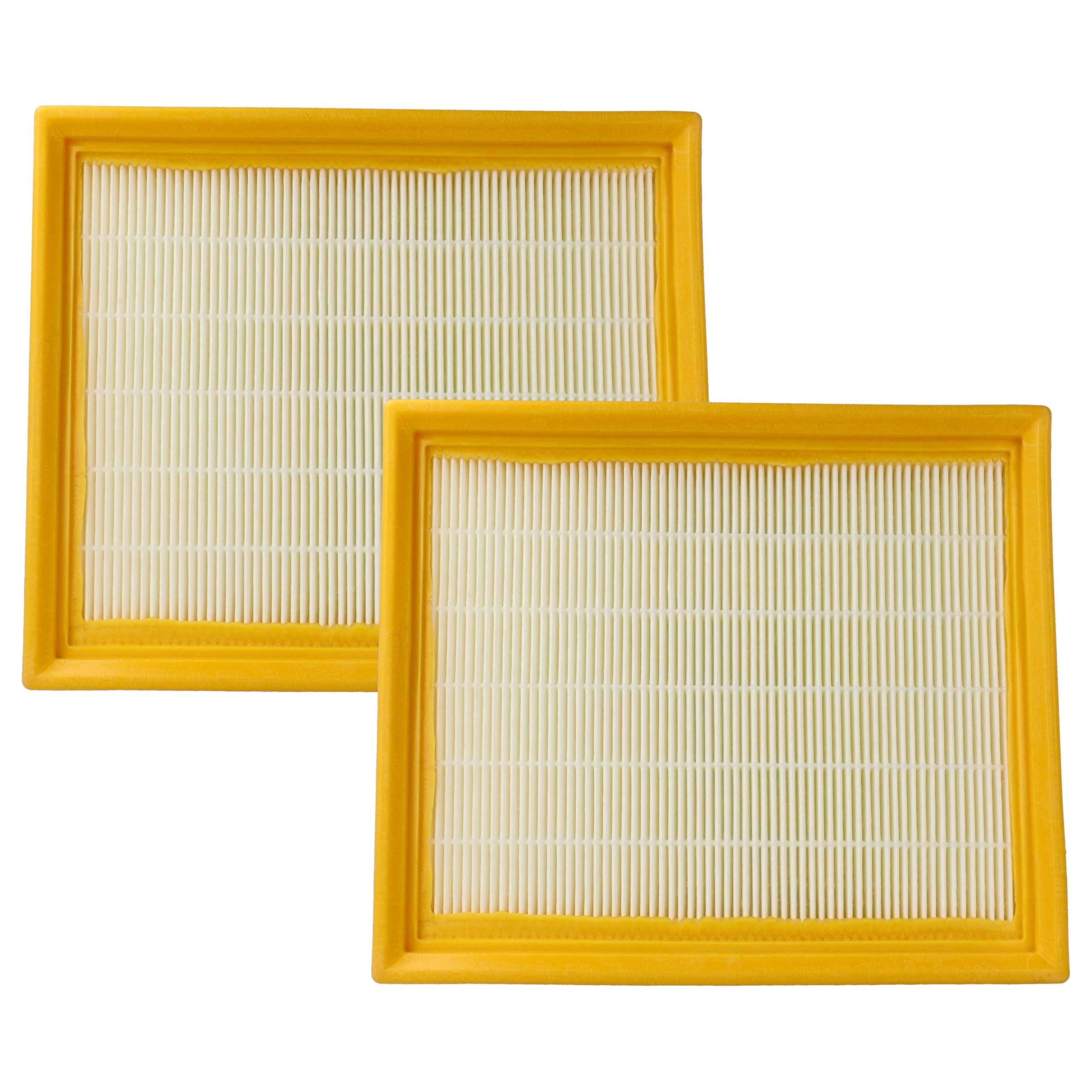 vhbw 2x filtro compatibile con Festool CTH 26 E aspirapolvere - filtro HEPA bianco/giallo