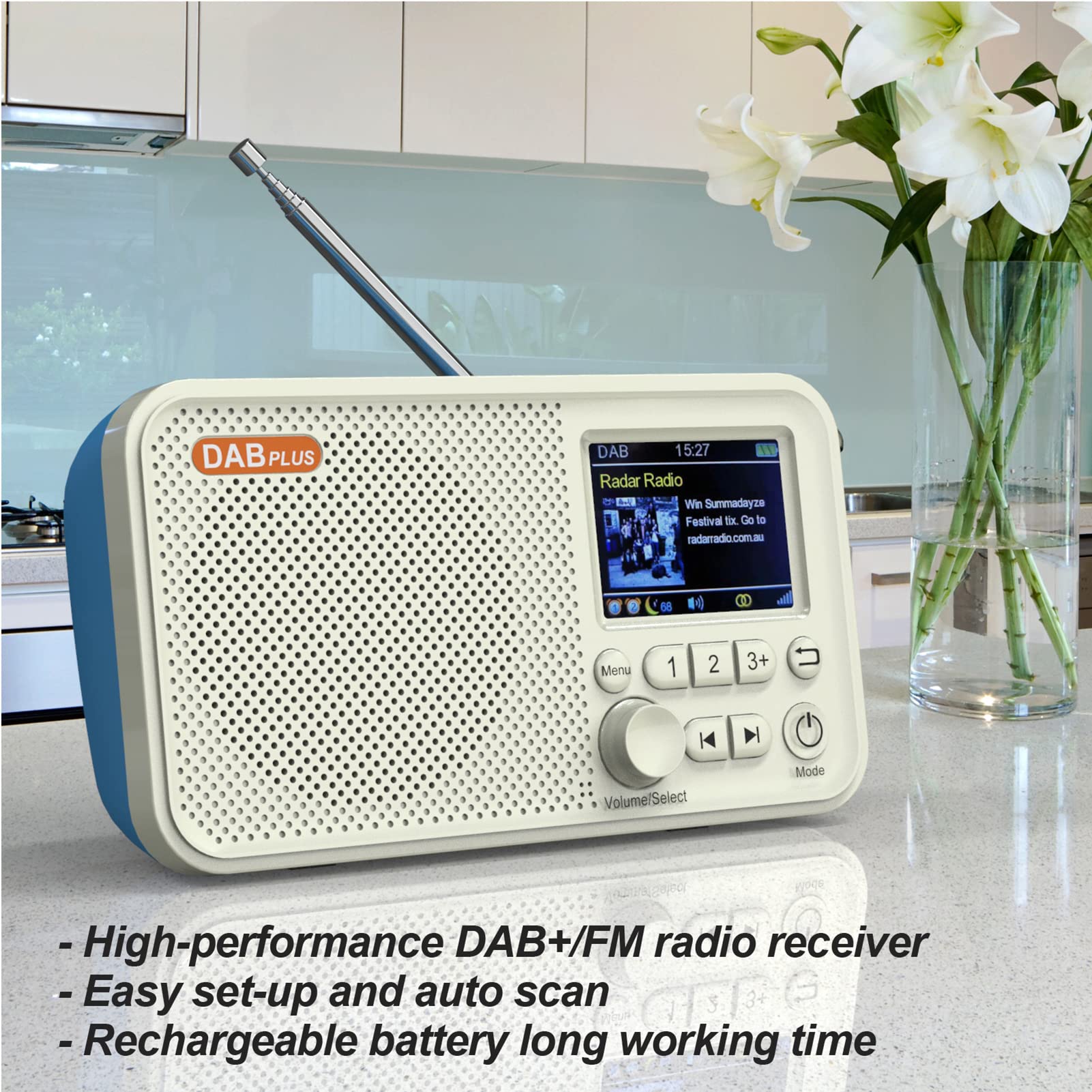 Radio digital AM FM de onda corta, radio de bolsillo portátil recargable de 1800 mAh, sintonizador digital compatible con puerto USB TF, temporizador de apagado y manos libres