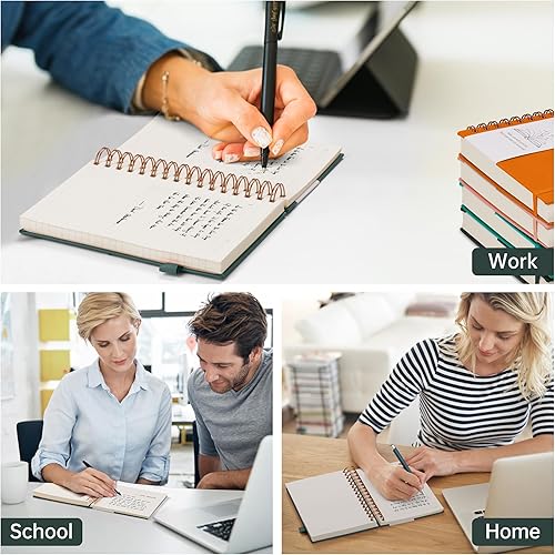 Miniatura 6 de Cuaderno de espiral de 7.6 x 10 pulgadas, cuadernos con rayas universitarias con divisores extraíbles, 320 páginas de 3.53 ozm, diario de escritura