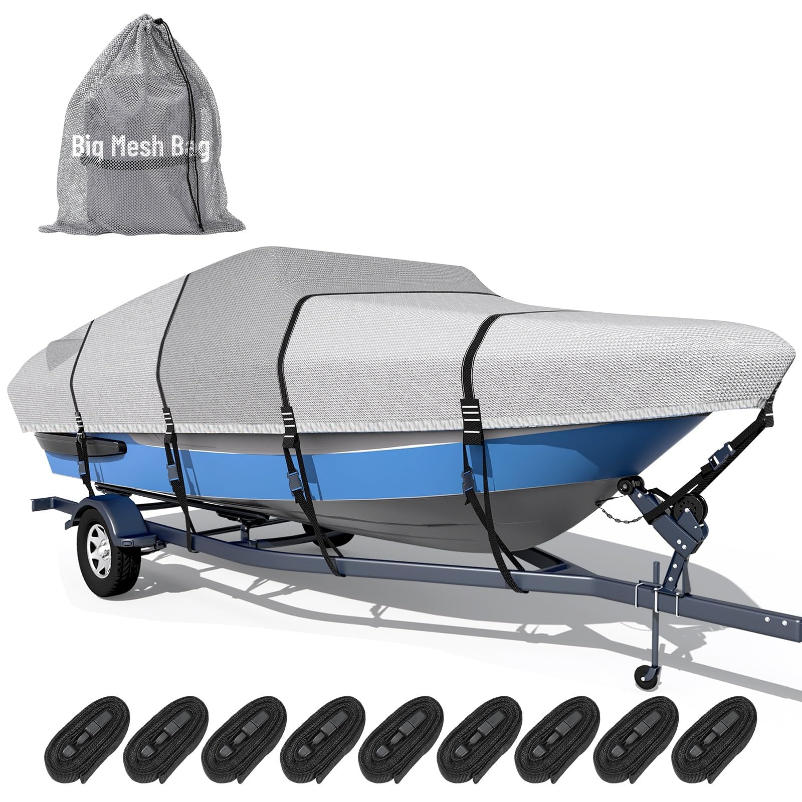 Tuszom 1600D + 1200D Boat Cover