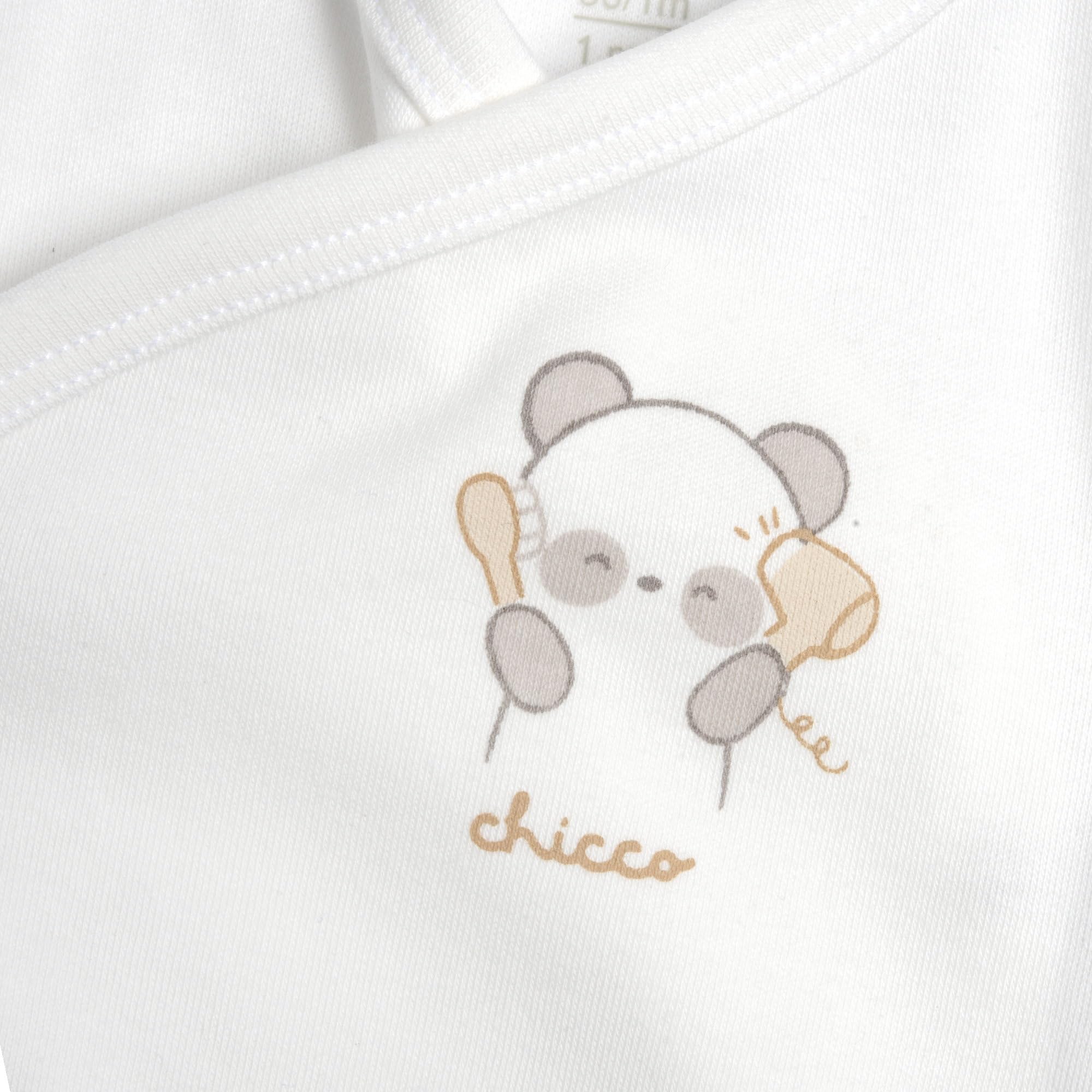 Chicco Bottone Uniseks - niemowlęta Body in Cotone, A Manica Corta, Apertura Frontale