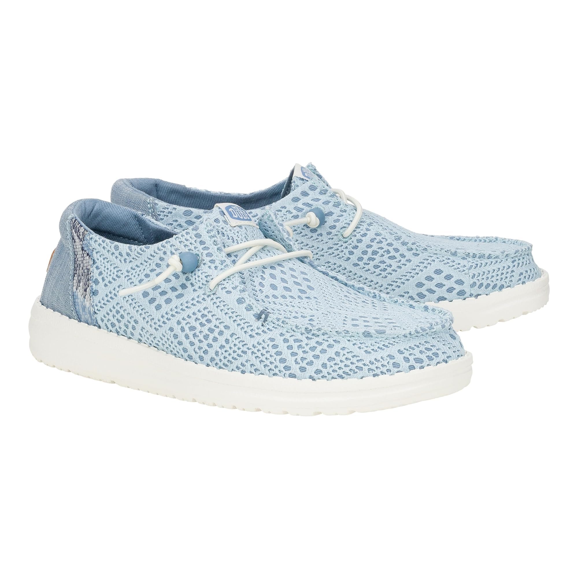 Hey Dude Women Wendy Boho Crochet Light Blue 5 Medium : Amazon.ca