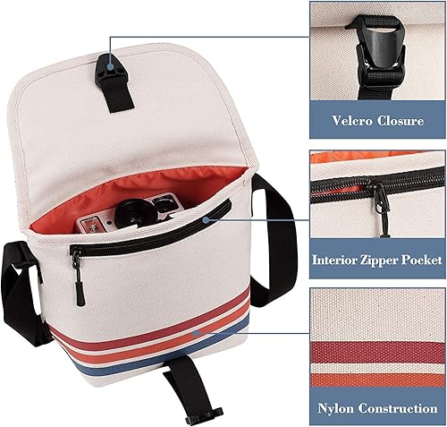 Miniatura 2 de Fintie Bolsa cruzada para cámara compatible con Polaroid Now+ Generation 3rd2nd1st I-Type, Polaroid Flip, OneStep 2 VF, I-2 Instant Film Camera