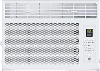 GE Window Air Conditioner Unit, 6,000 BTU for Small Rooms up to 250 sq ft. with Adjustable Fan and Cooling Settings, Perfect for Small Bedroom or Living Room, Easy Install Kit Included, White