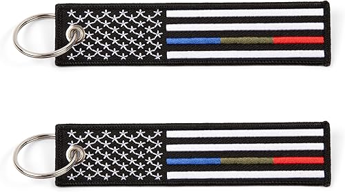 Miniatura 6 de Llavero de la bandera americana con llavero y mosquetón, llaveros, coches, motocicletas, mochilas, equipaje y regalos - EDC, Thinkle