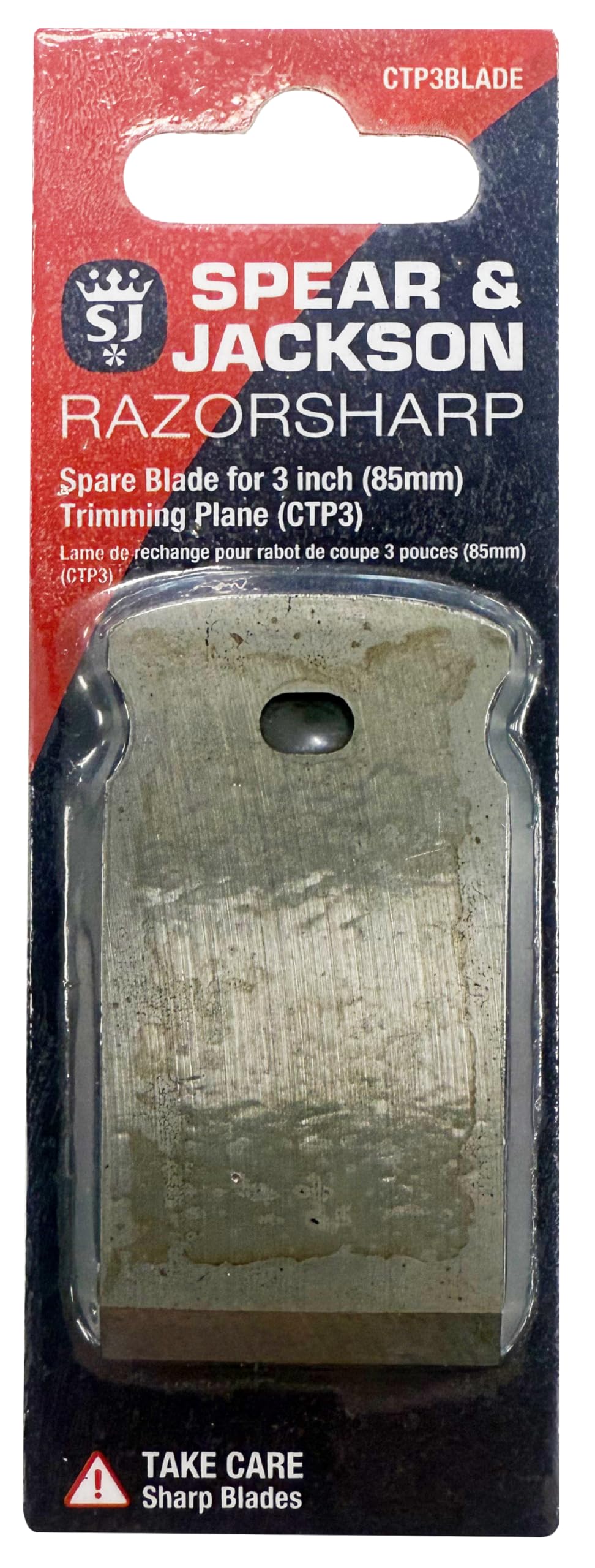 Spear & Jackson CTP3BLADE Lama di Ricambio per Pialla da Carpentiere da 3"