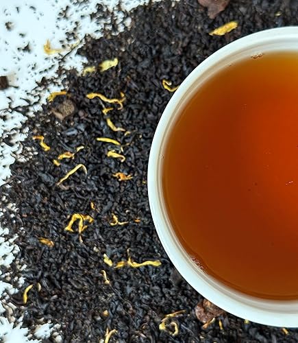 Miniatura 5 de Osmans Té negro melocotón y albaricoque  Hoja suelta premium, mezcla afrutada y audaz, 3 onzas