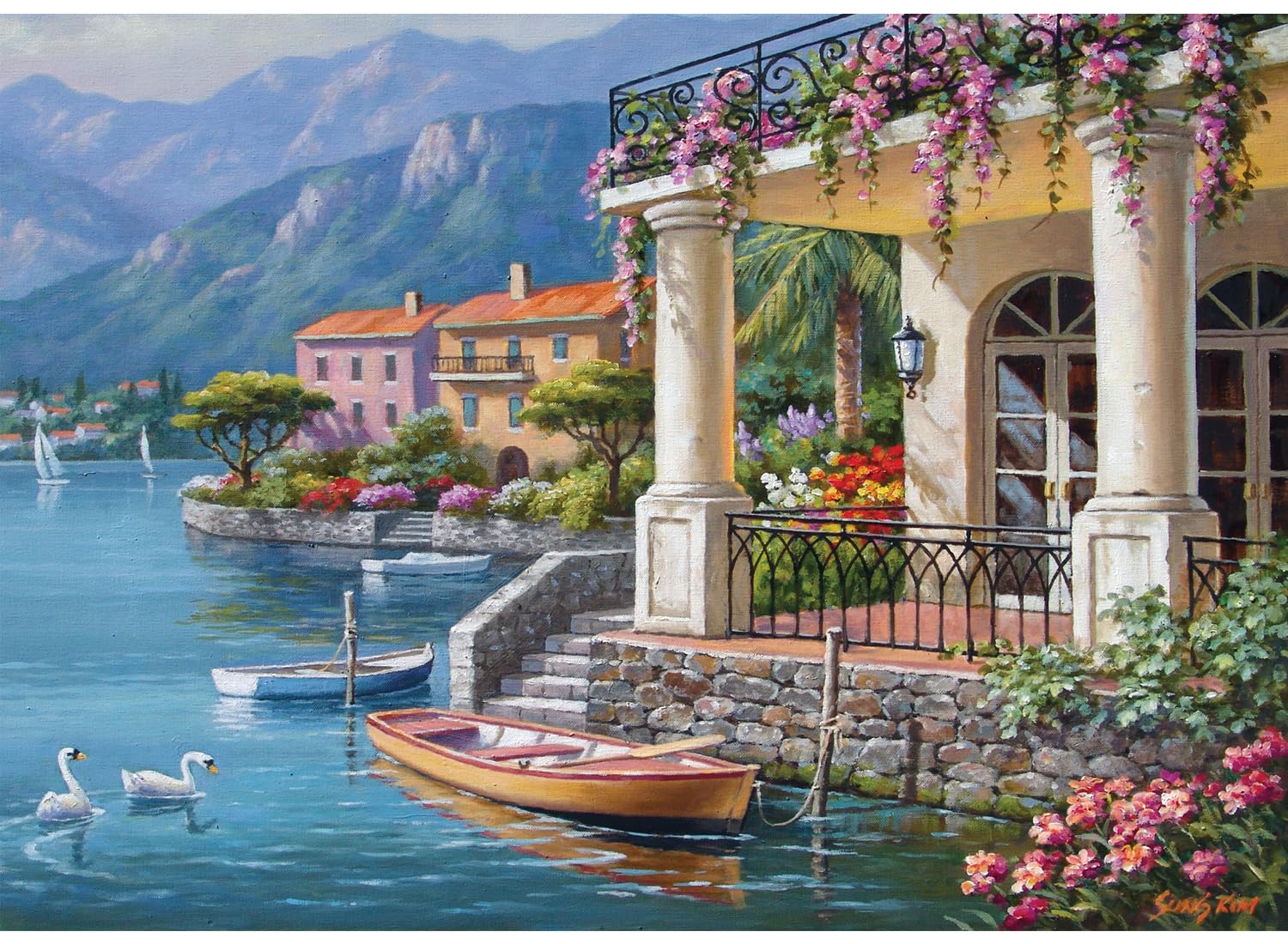 Anatolian Puzzle 3000 pezzi - Villa sulla baia - Dimensioni puzzle: 120 cm x 85 cm (H)