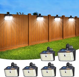Clip on Solar Lights Outdoor, Motion Sensor Fence Lights