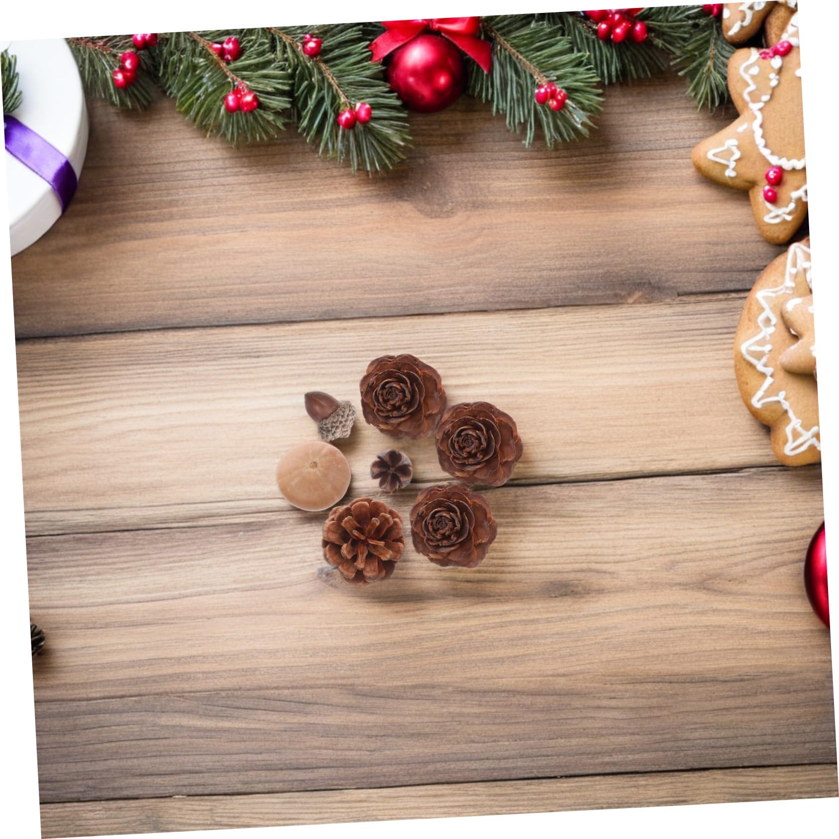 TOYANDONA Piñas Decorativas Naturales Mini para Manualidades Piñas Pequeñas de Otoño Decoraciones para Guirnaldas de Invierno Suministros de DIY para Fiestas