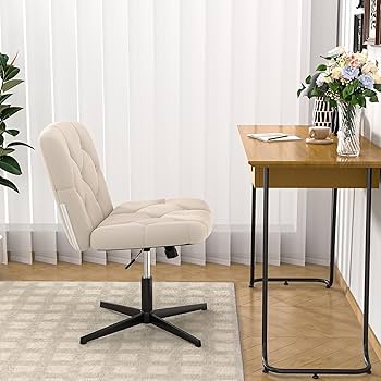 Amazon | VECELO オフィスチェア アームレス デスクチェア