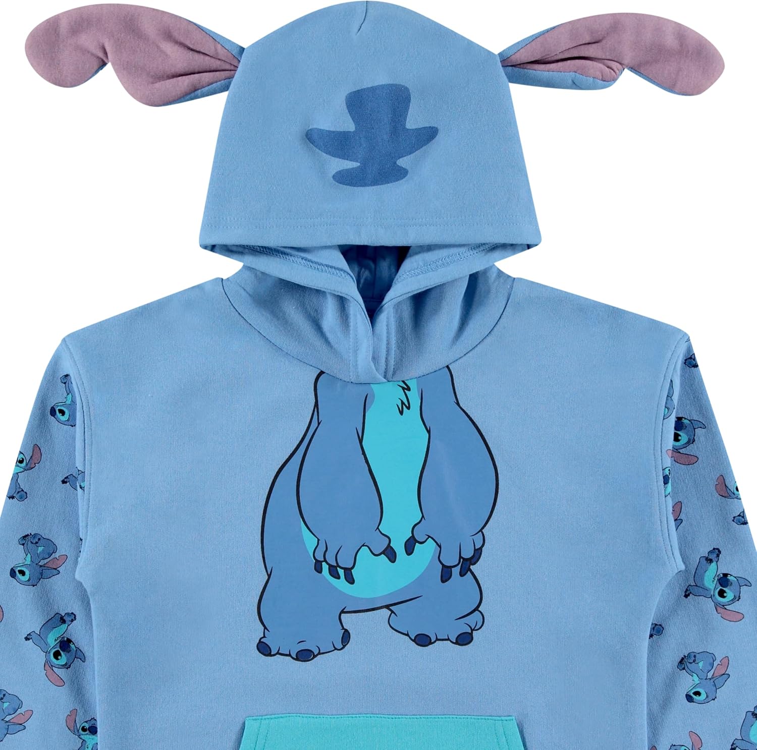 Disney Girls Lilo & Stitch Cosplay Hoodie Set - Stitch Hoodie and Shorts Set -Little and Big Girl Sizes 4-16