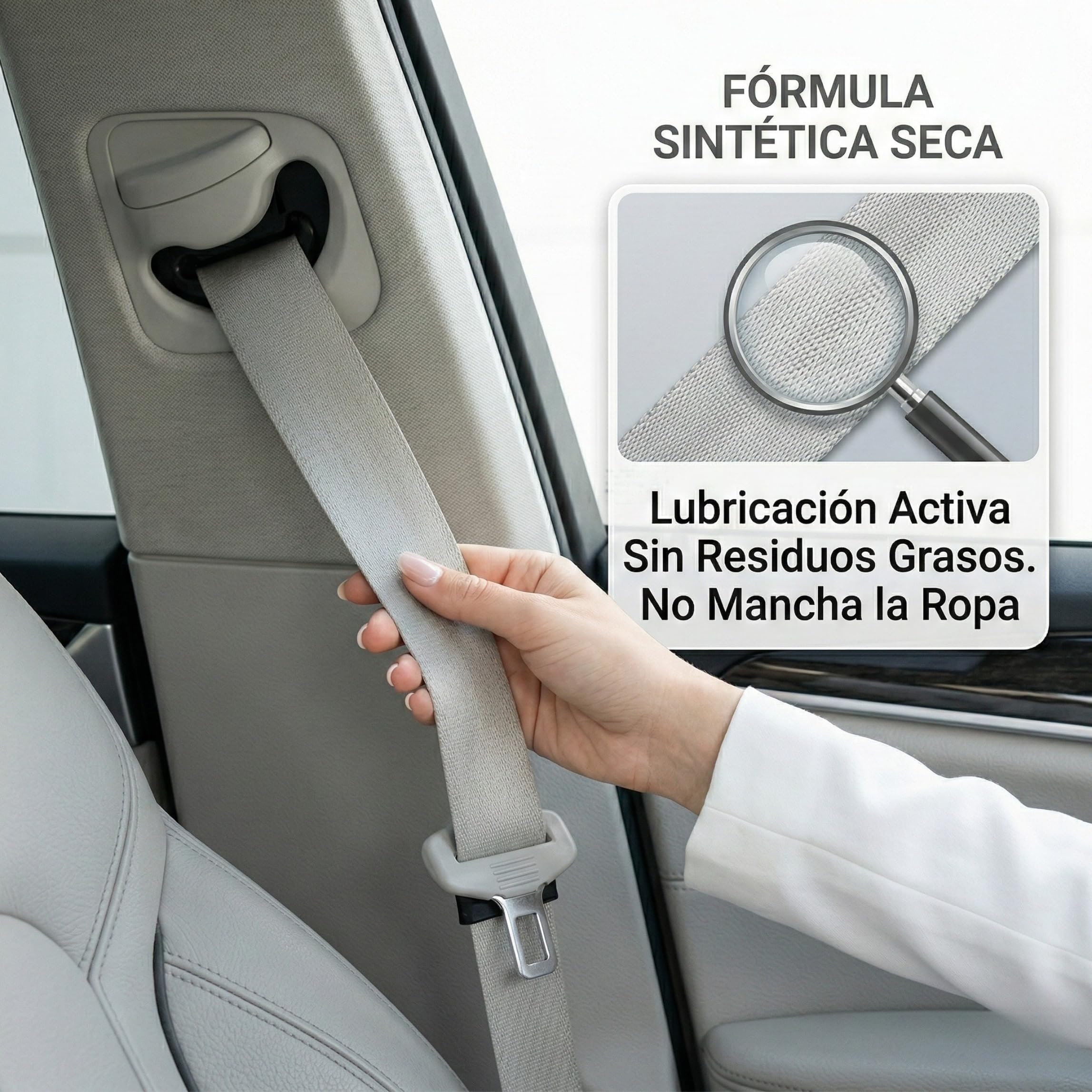 Lubricante Seco en Spray Coche · DATALUB PLUS No Mancha · Bote Aerosol 1 Ud 400ml · Cinturones y Guías