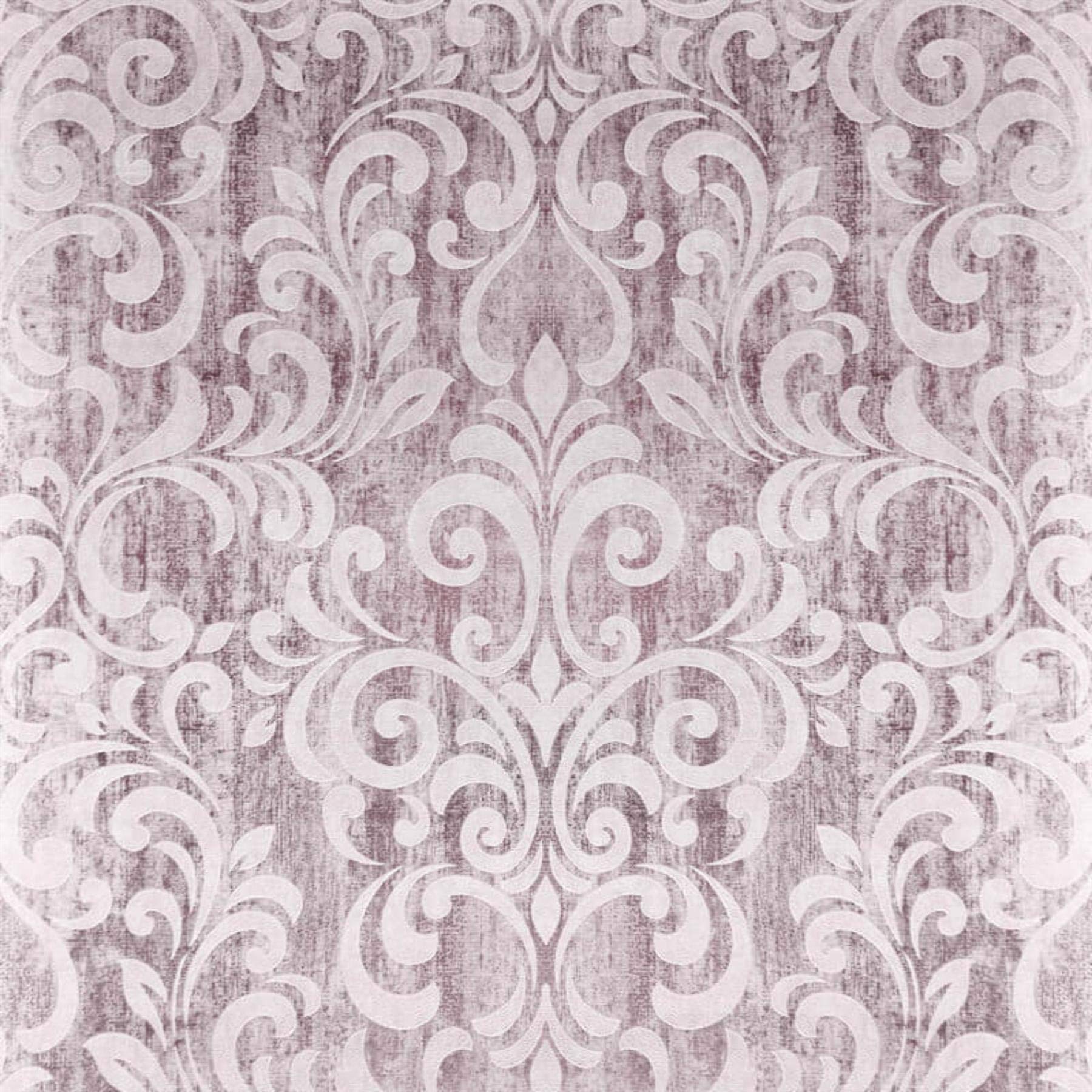 Yöl Rose Gold Damask Wallpaper Foil Textured Heavyweight Vinyl Washable
