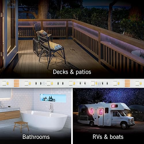 Miniatura 7 de Armacost Lighting RibbonFlex Pro 623410 - Cinta de luz para exteriores, IP67 RGB+W, 30+30 LEDm, 8.2 pies (8.2 ft), multicolor, (623410)