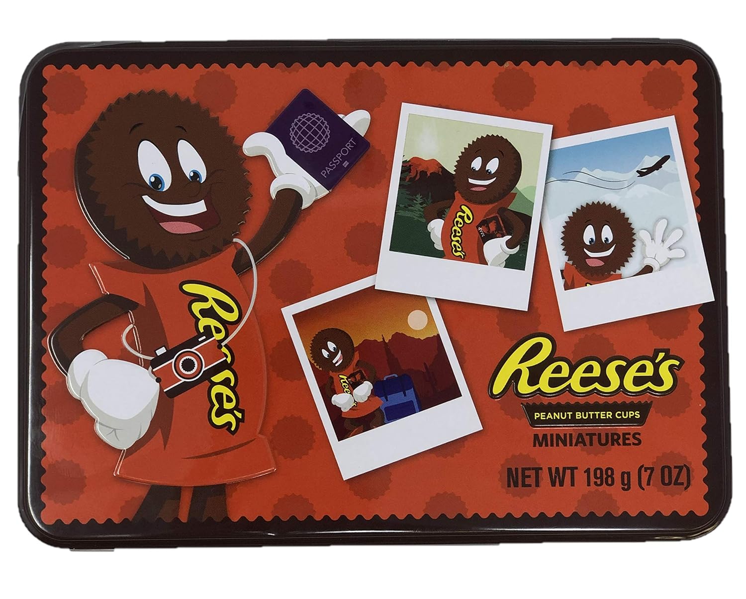 Reese's Valentines Day Chocolate Gift Box, With Reese's Peanut Butter Cups Miniatures in Gold Foil (7 Ounce)