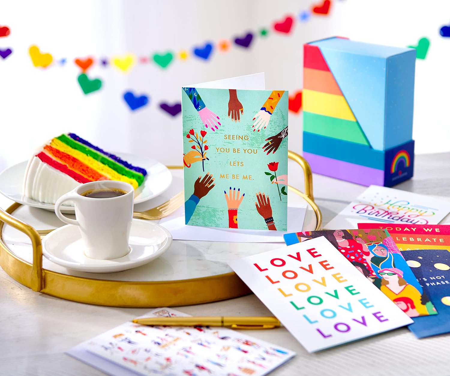 American Greetings Pride Cards, LGBTQ+ Bundle (32-Count)