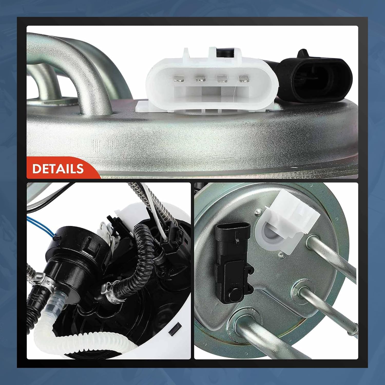 Fuel Pump Assembly Compatible with Chevrolet Tahoe & GMC Yukon & Cadillac Escalade 2004-2007, 4.8L 5.3L 6.0L 6.2L E3581M