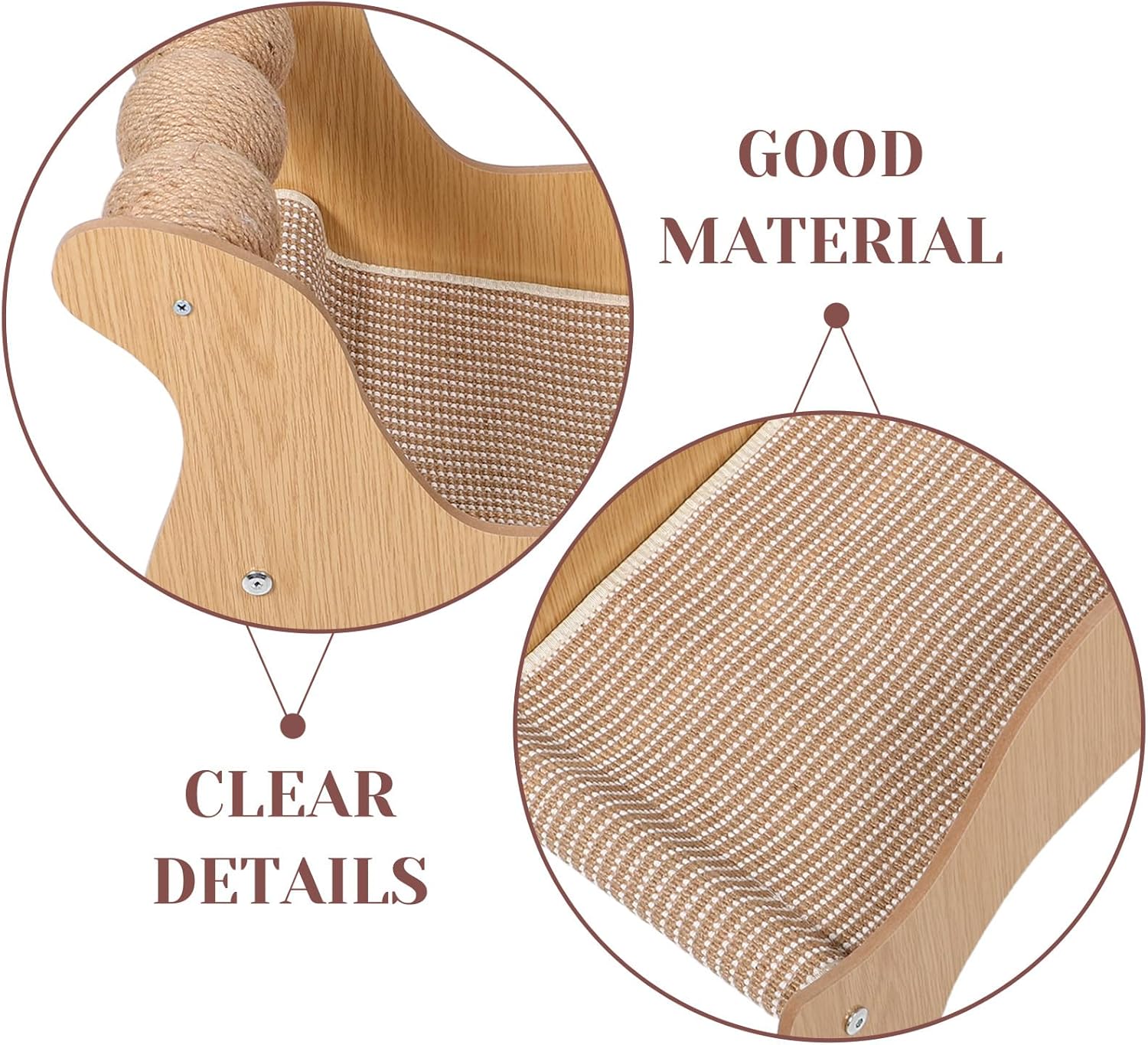 Cat Hammock Chair: Cat Scratching Pad Interactive Kitten Scratcher Climbing Lounge Bed with Balls for Indoor Kitten Pet