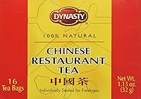 Vista 1 de Dynasty 100% Natural restaurante chino té Peso neto 1.13 oz. (32g) Bolsitas de té, 16