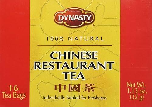 Dynasty 100% Natural restaurante chino té Peso neto 1.13 oz. Bolsitas de té (32G), 16 unidades)