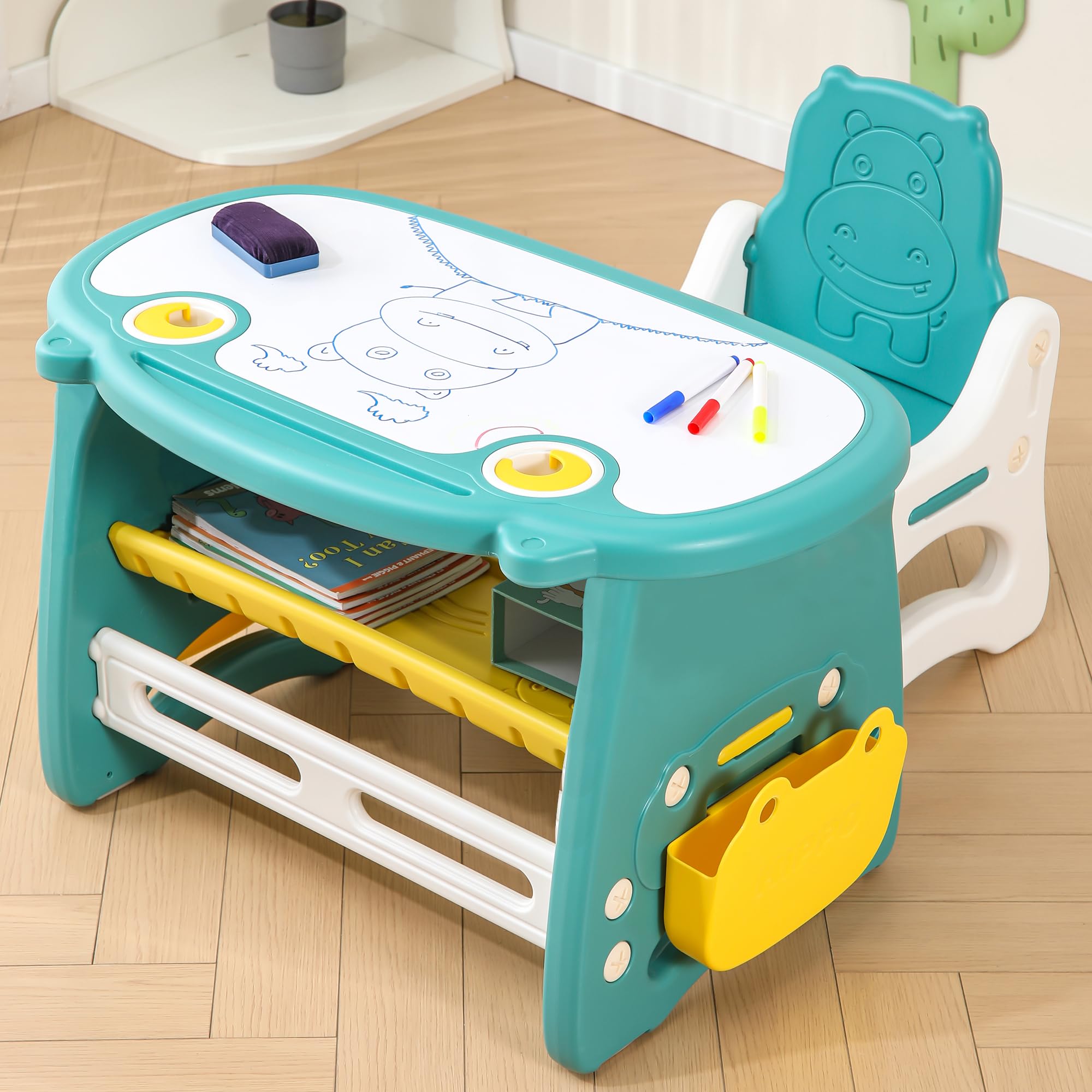 WHY TOYS Kids Table and Chair Set 