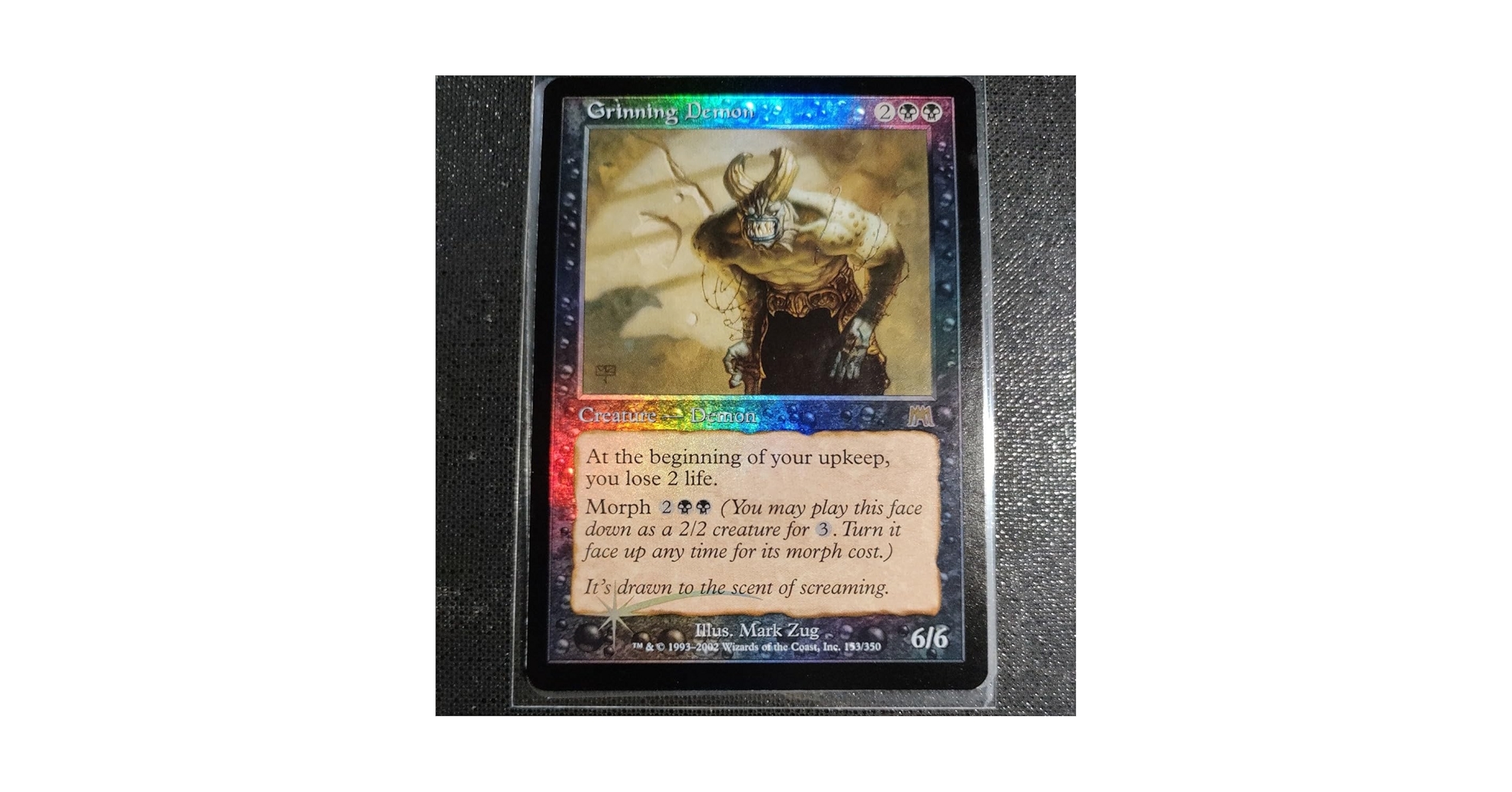 Amazon.co.jp: MTG にやにや笑いの悪魔 Grinning Demon ONS FOIL