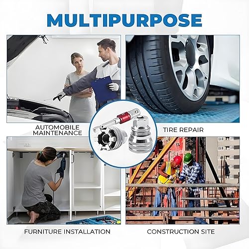 Miniatura 8 de Llave de Zócalo Universal Ajustable Mejorada, Llave de Zócalo Manual, Manga Multifuncional, Herramientas de Zócalo Universal 10mm-19mm para Ratón de