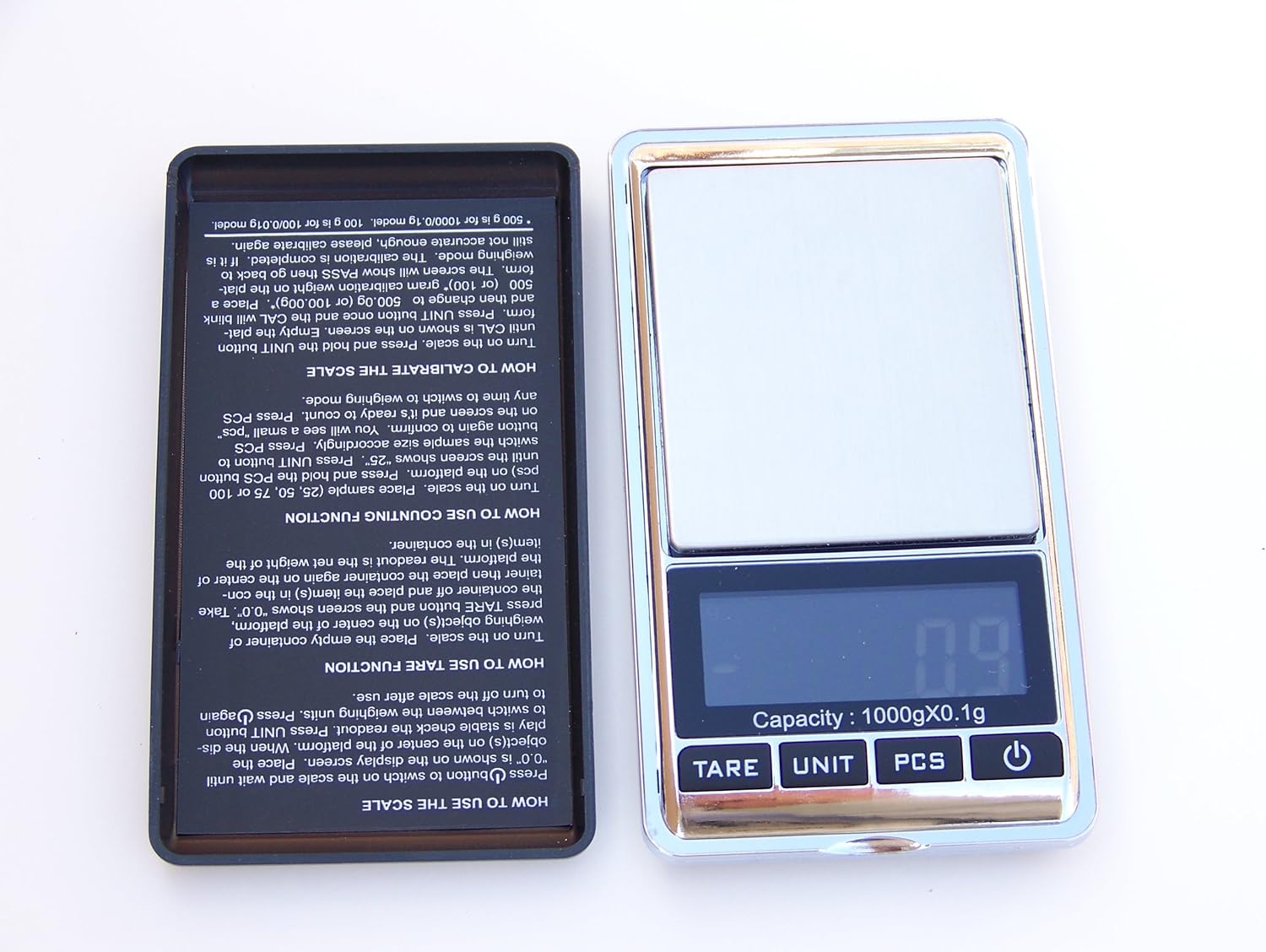 Digital Gram Scale 1000 Grams 0.1g DWT OZ OZT GR G Penny Weight Balance Machine